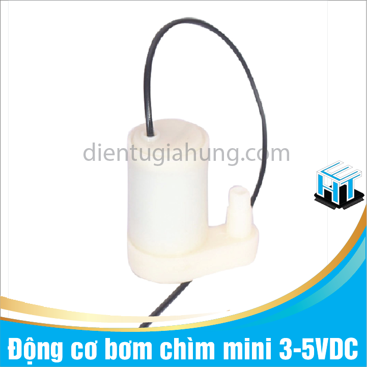 1 Cái Động cơ bơm chìm mini 3-5VDC (Shop giao Màu ngẫu nhiên)