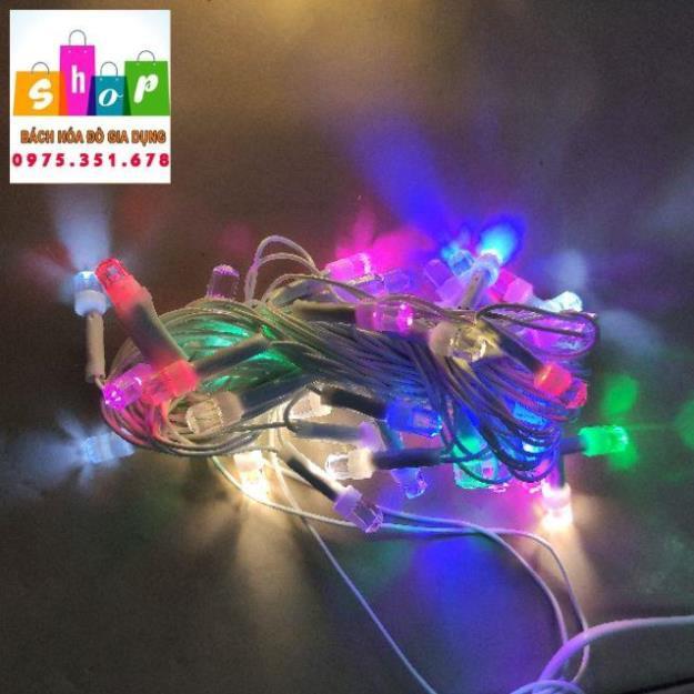 Dây đèn LED trang trí nháy chớp 5m/10m LED bóng kim cương, ánh sáng lung linh