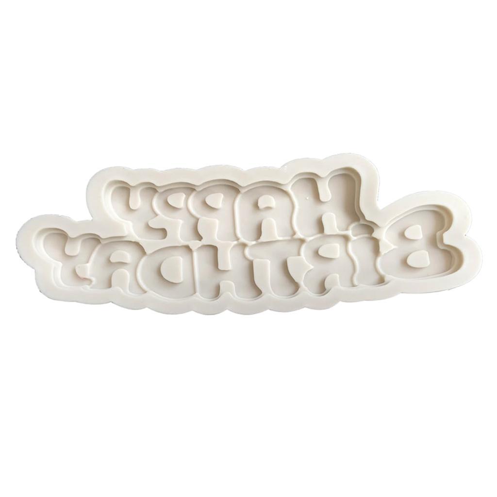 Birthday Model Silicon Mold Fondant Cake Decorating Tools Baking Mould DIY Craft For Party Decorations Birthday Gifts