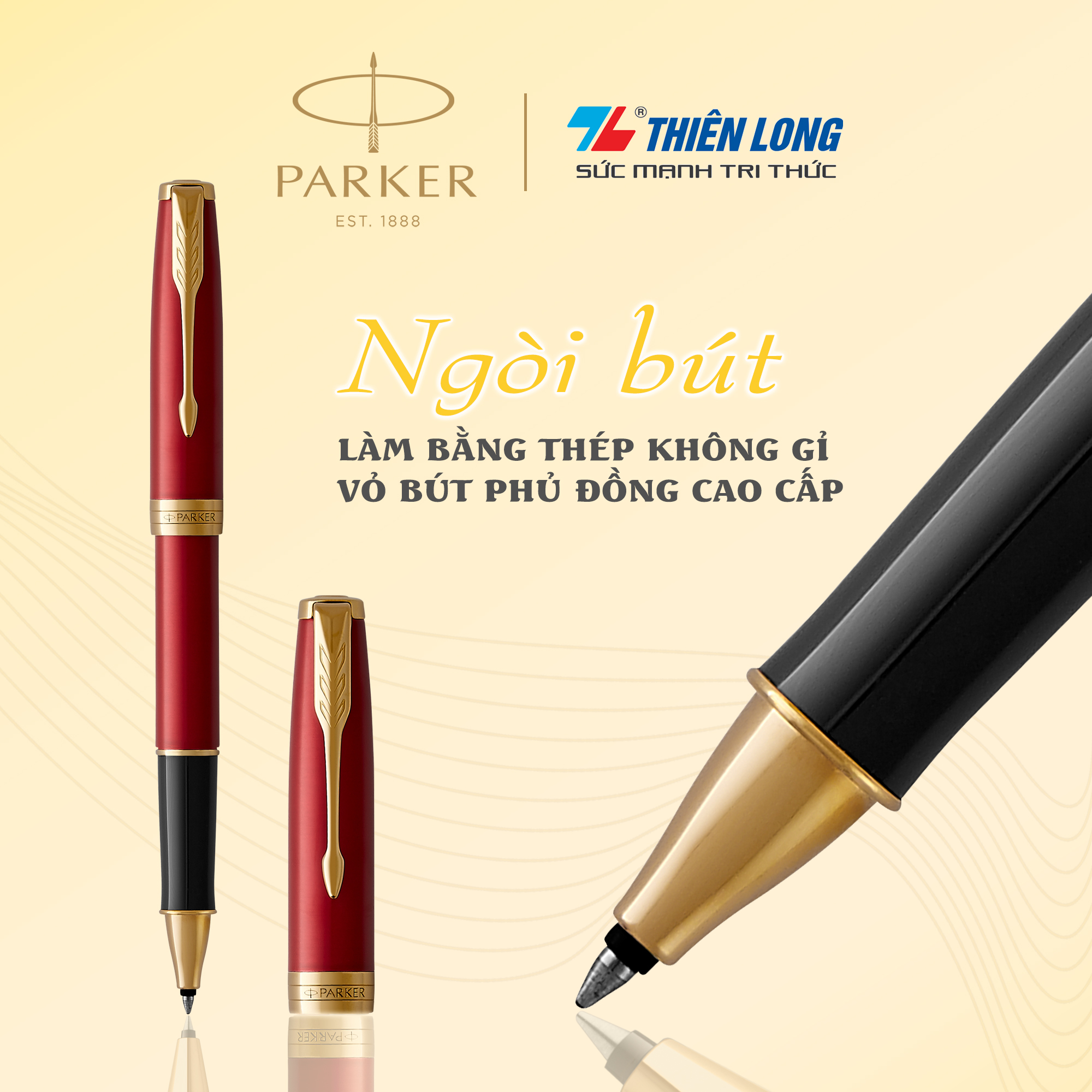 Bút lông bi cao cấp Parker Sonnet Gold Trims SON GT TB-2119782