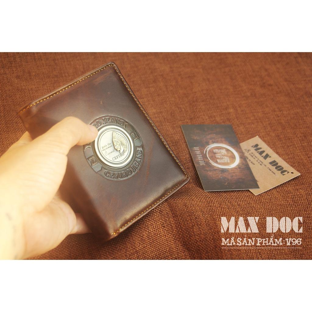 Ví Nam Da Bò Kiểu Dáng Đứng Và Dáng Ngang, Ví Nam Độc Lạ Chất Da Thật - Max Độc - Mã V96