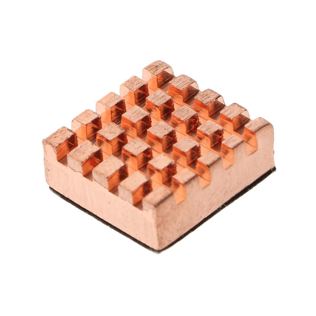 3Pcs Heat Sink 14*14*5mm/ 8*8*5mm Aluminum Heatsink Radiator+Copper Heatsink