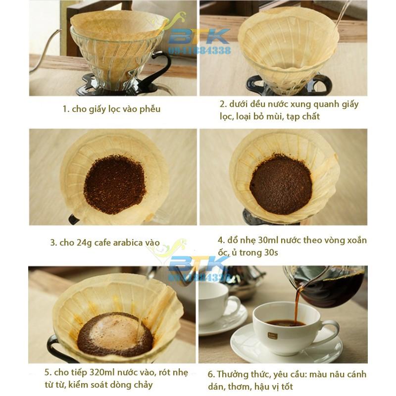 Bộ Bình Pha Cà Phê Drip Coffee V60 600ML