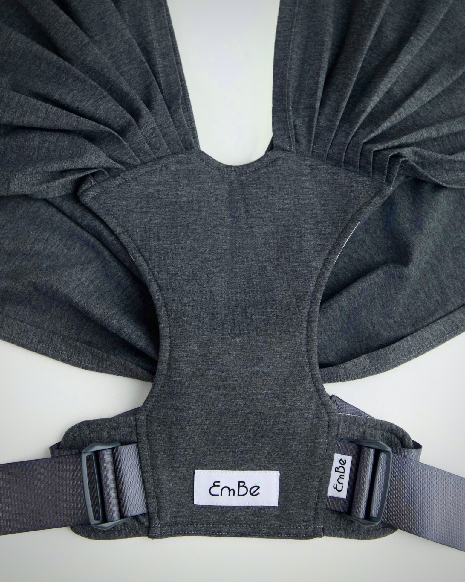 [THIẾT KẾ MỚI] Địu Vải EmBé Sling Cao Cấp Màu Charcoal Cho Bé Từ 0 Đến 24 Tháng Tuổi