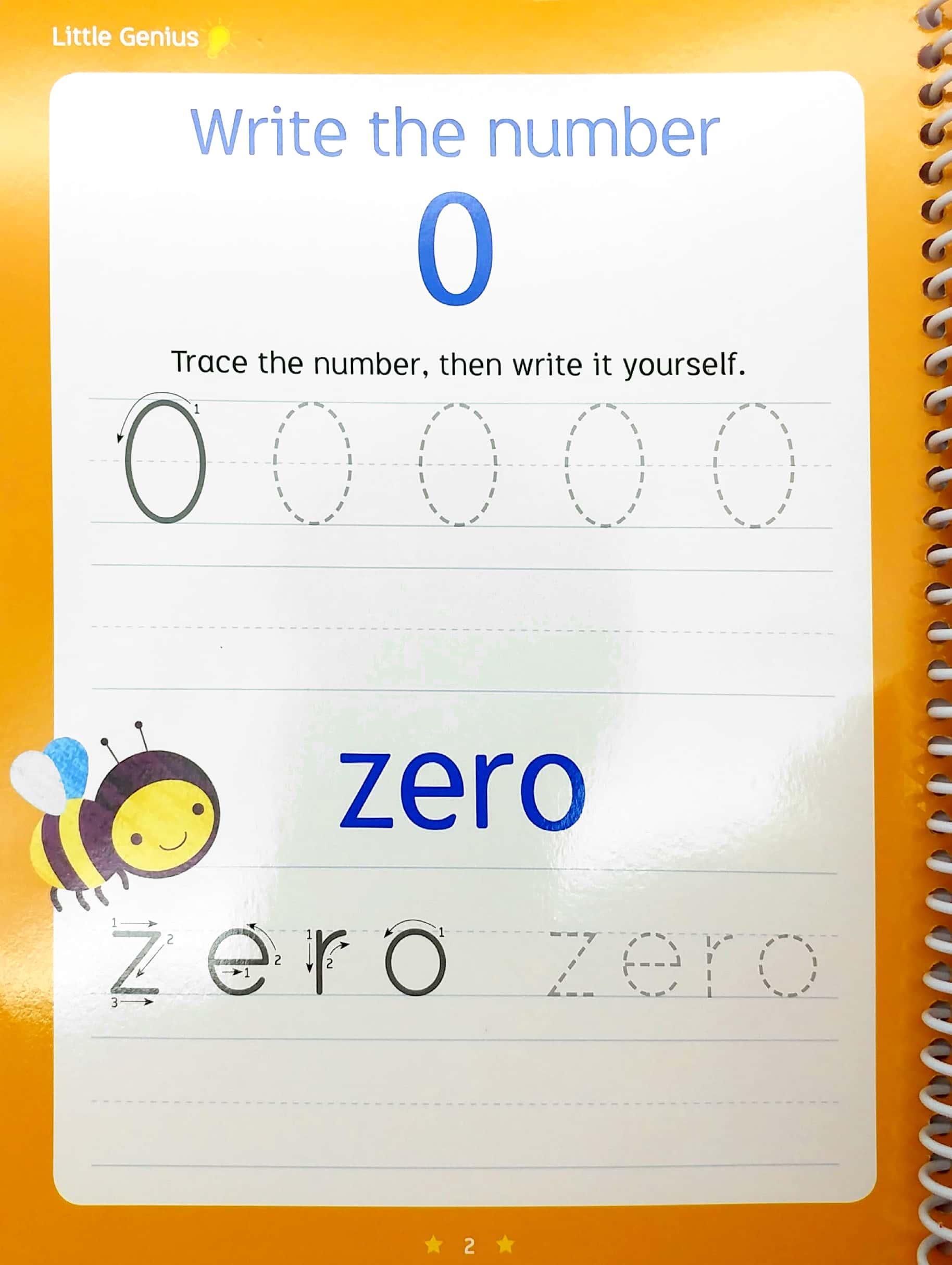 Little Genius Write And Wipe Bind Up - Numbers