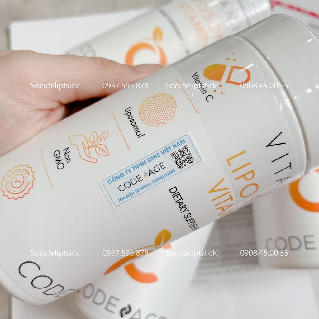 Viên Uống Liposomal Vitamin C CodeAge 180 viên