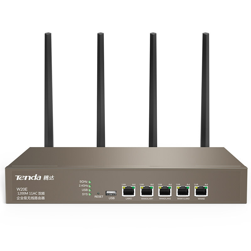 Bộ phát WIFI Tenda w20e ac1200Mps mạng doanh nghiệp 70 user - vùng phủ sóng 600m2 - nhập khẩu