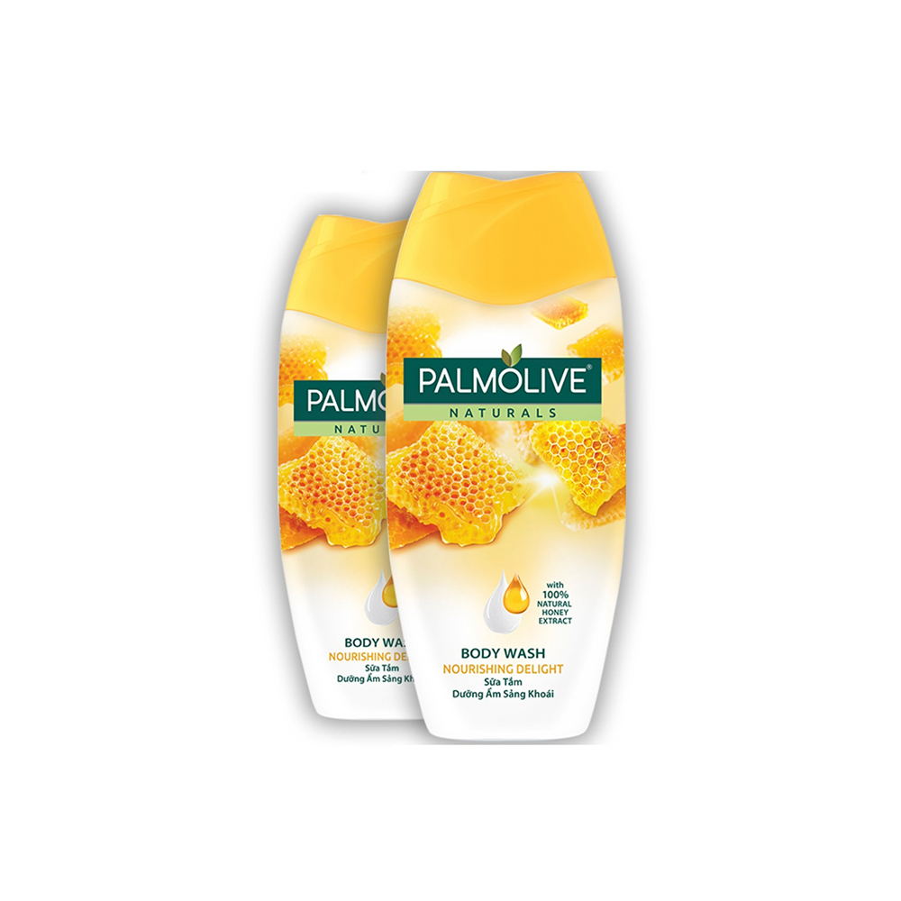 Bộ 2 Sữa tắm Palmolive dưỡng ẩm sảng khoái 100% chiết xuất từ mật ong 200g