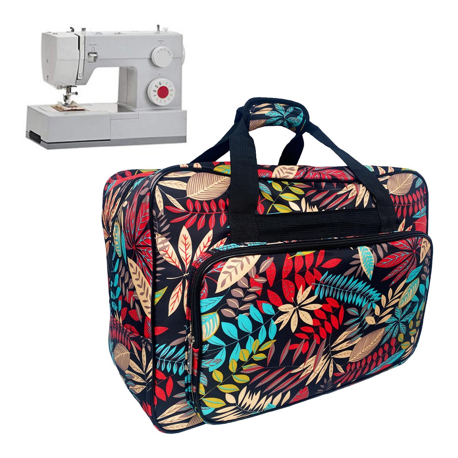 Large Capacity Sewing Machine Bag Travel Portable Storage Handbag Dark Blue
