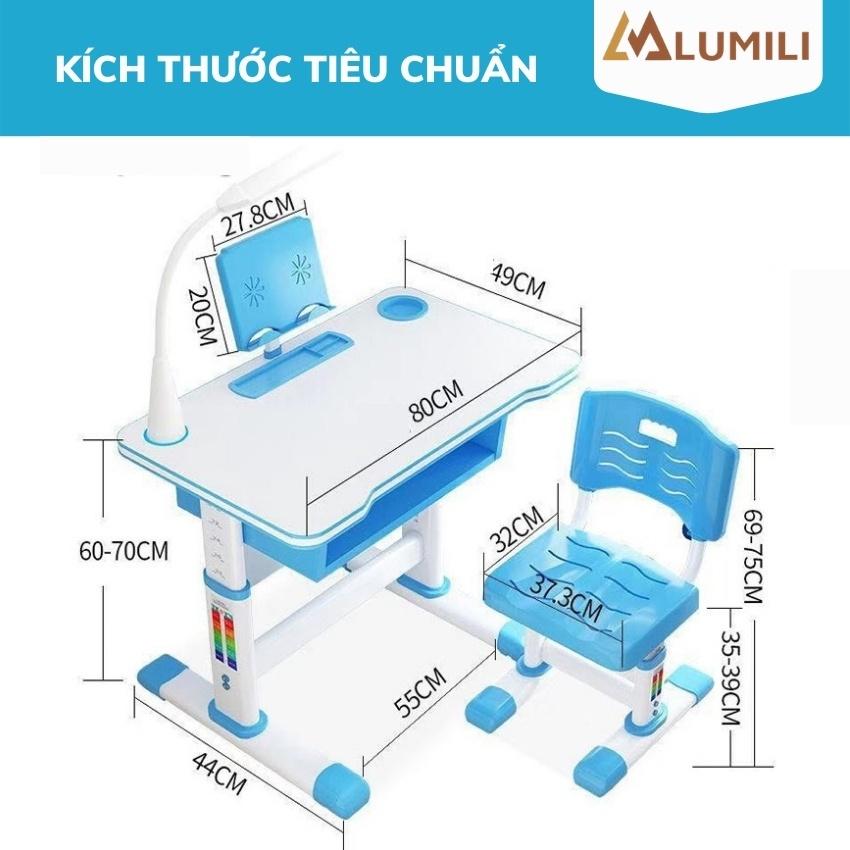 bộ bàn học sinh chống gù chống cận thông minh cho trẻ em Z04 có thể điều chỉnh độ cao ngăn bàn lớn