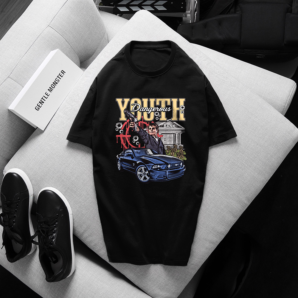 Áo thun unisex tay lỡ form rộng vải cotton cao cấp mẫu YOUTH - Áo phông nam nữ local brand LX18 Gs Fashion