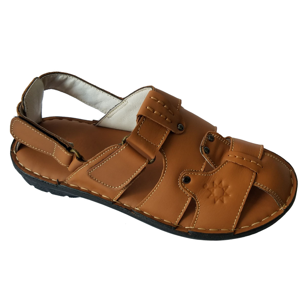 Giày Sandal Nam Bít Mũi Da Bò Thật BIGGBEN SD124