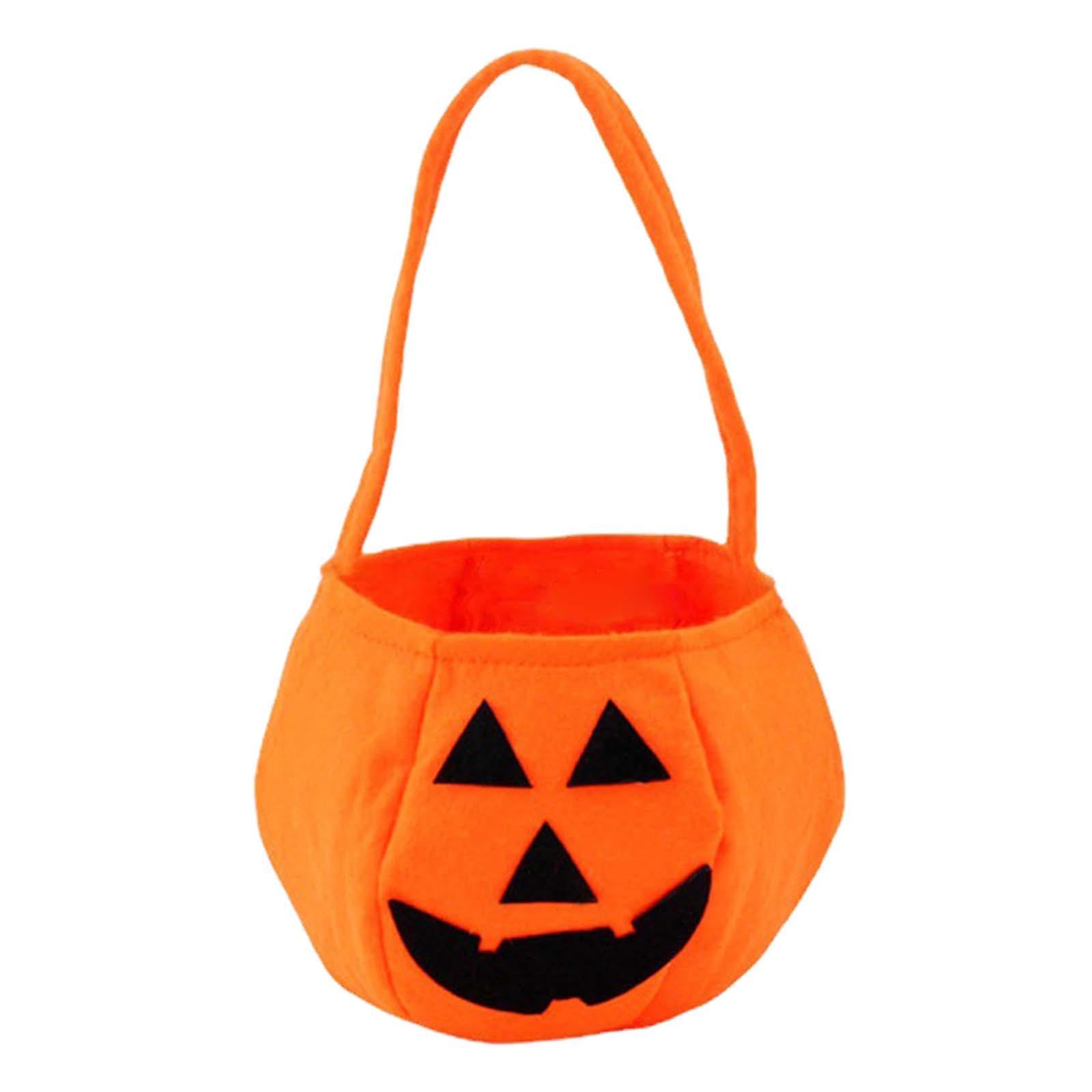Halloween Pumpkin Bag Gift Bags Candy Tote Bag for Halloween Travel Vacation