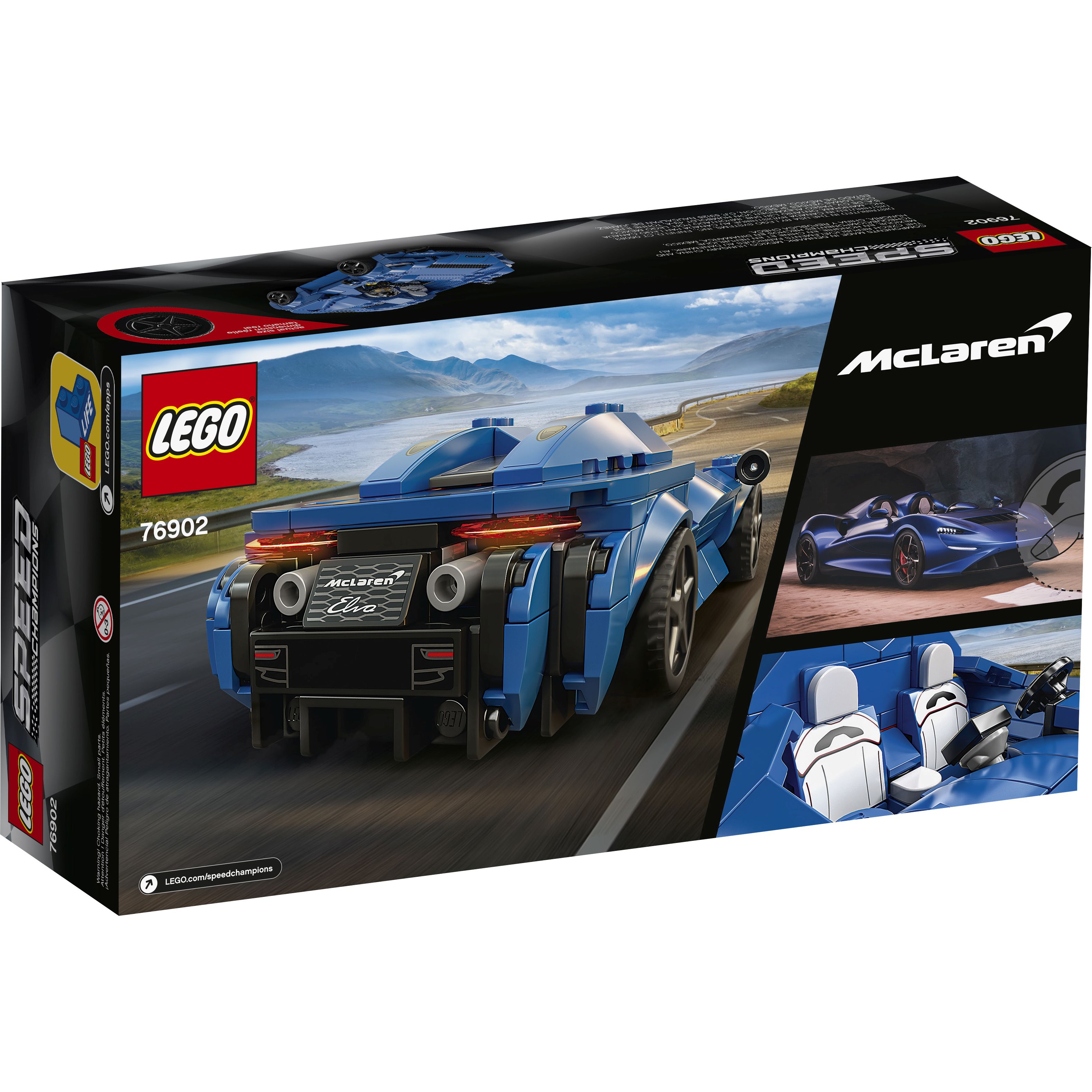 LEGO Speed Champions 76902 Siêu Xe Mclaren Elva (263 chi tiết)