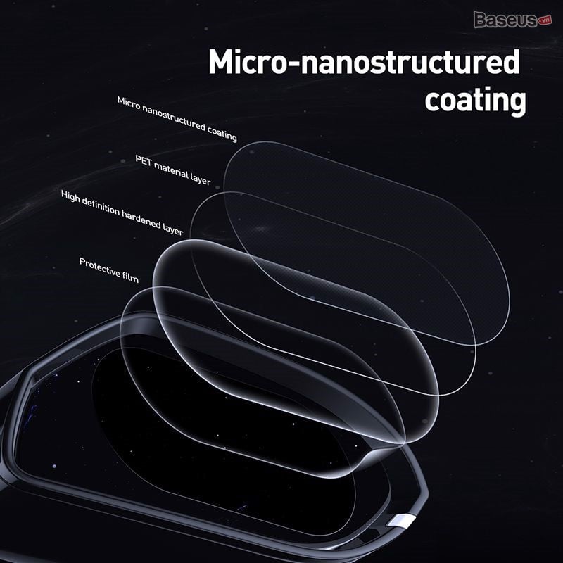 Film dán Nano chống nước mưa Baseus Rainproof Film 0.15mm dùng cho kính hậu xe ô tô SGFY-C- Hàng chính hãng
