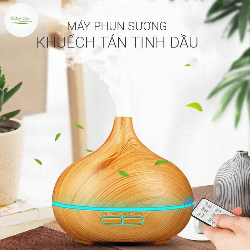 Máy khuếch tán tinh dầu phun sương có kèm remote điều khiển từ xa PSR005 - Dung tích 550ml nước