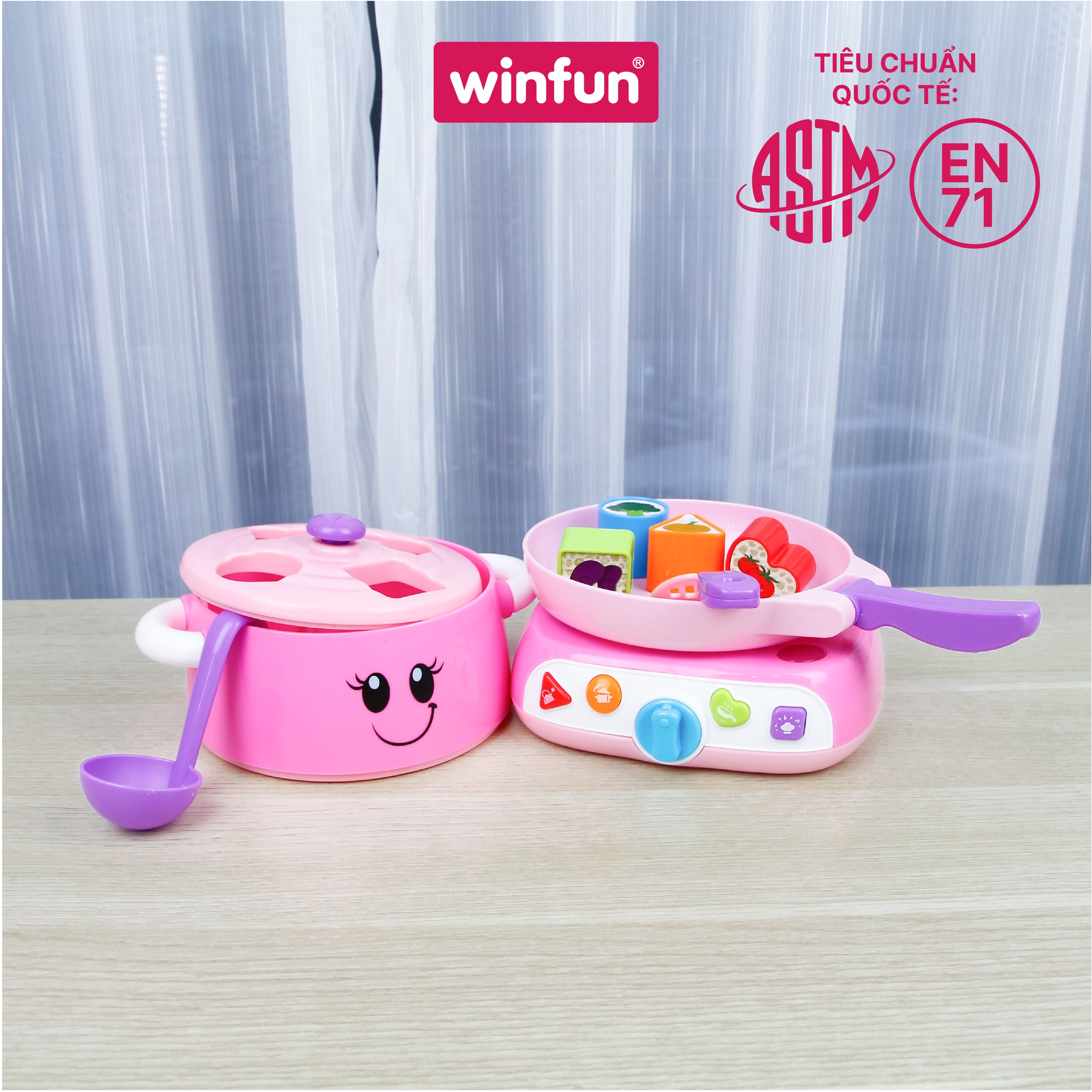 Đồ chơi nấu ăn Winfun 3-in-1 có đèn nhạc 0762 