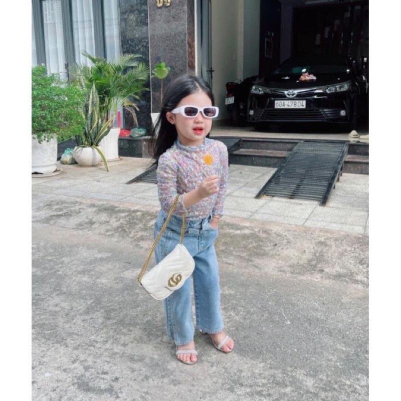 Quần jean cho bé gái mặc siêu xinh phong cách thời trang Hàn Quốc
