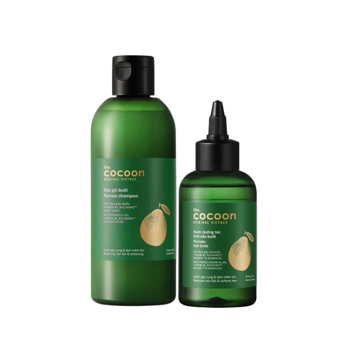 Combo Dầu gội bưởi + Nước dưỡng tóc tinh dầu bưởi Cocoon giúp tóc giảm gãy rụng