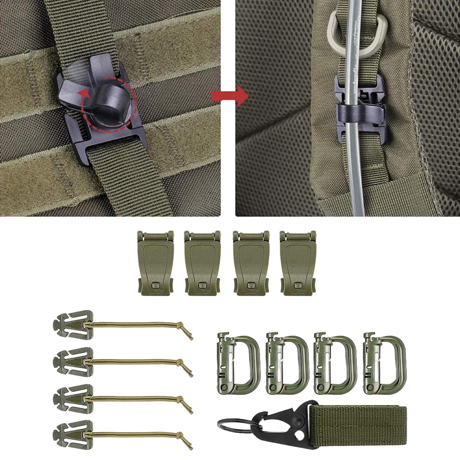 Backpack Hanging Hooks D Shape Backpack Buckle Green