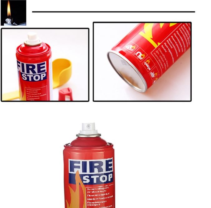 Bình Cứu Hoả Mini 500ml, Bình Chữa Cháy Mini FIRE STOP Dùng Trên Ô Tô, Xe Hơi