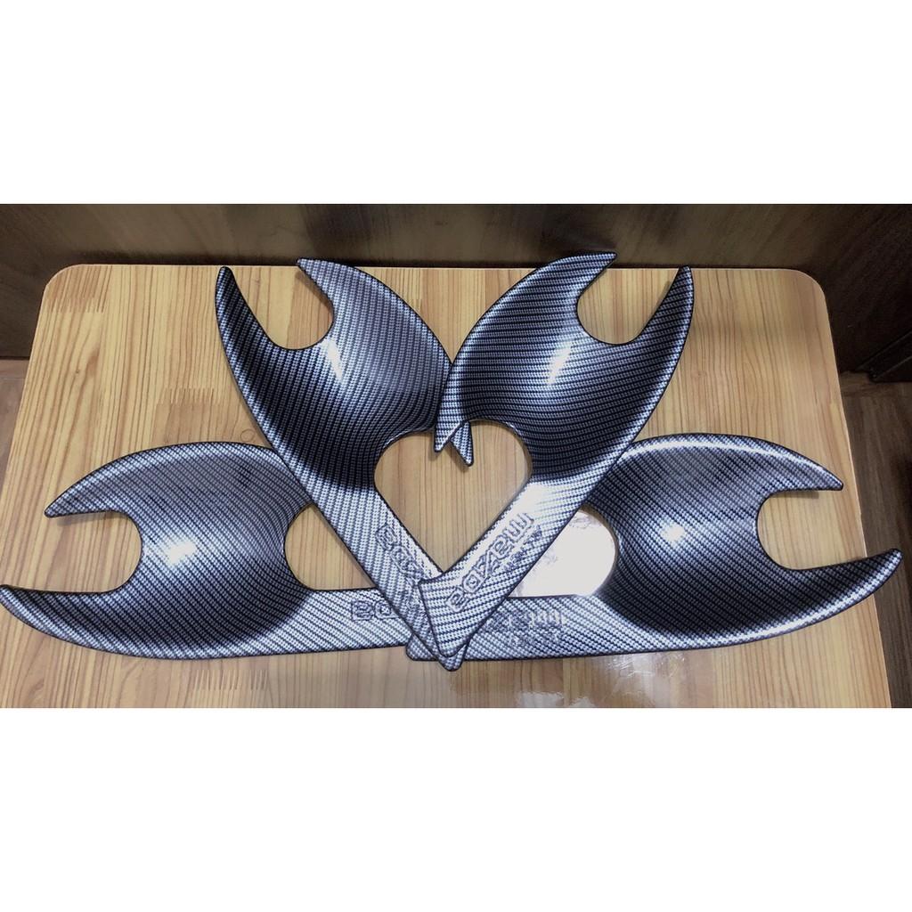 Ốp tay nắm, hõm, chén cửa CACBON xe MAZDA chất liệu CARBON cao cấp