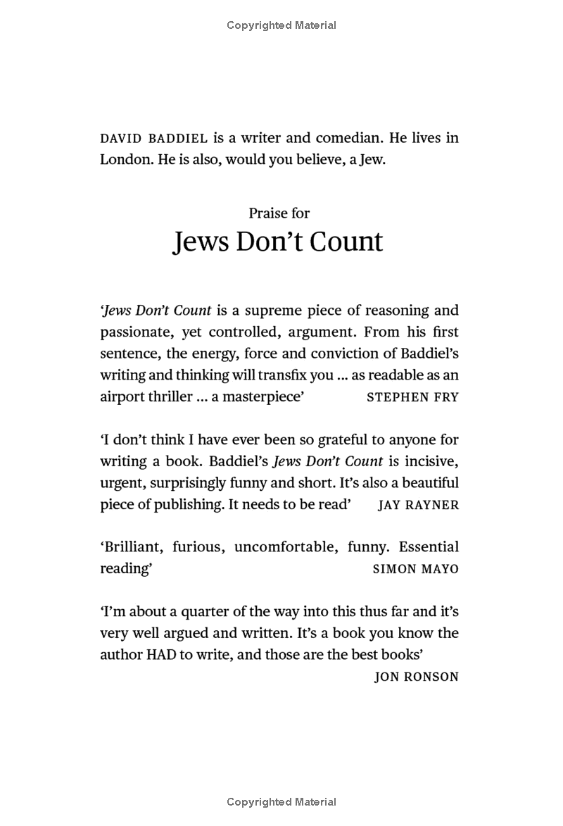 Jews Don’t Count