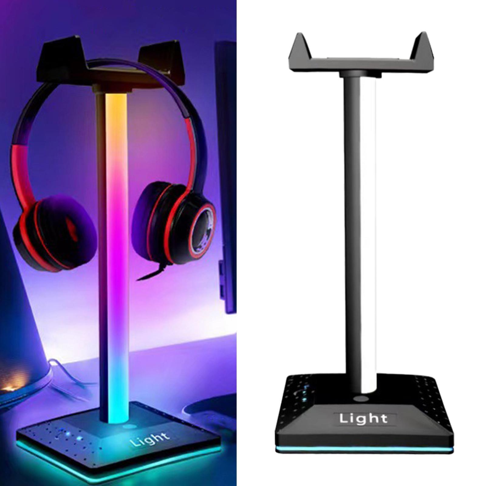 RGB Gaming Headphone Stand Headphone Holder for Gamers PC Gaming Accessories