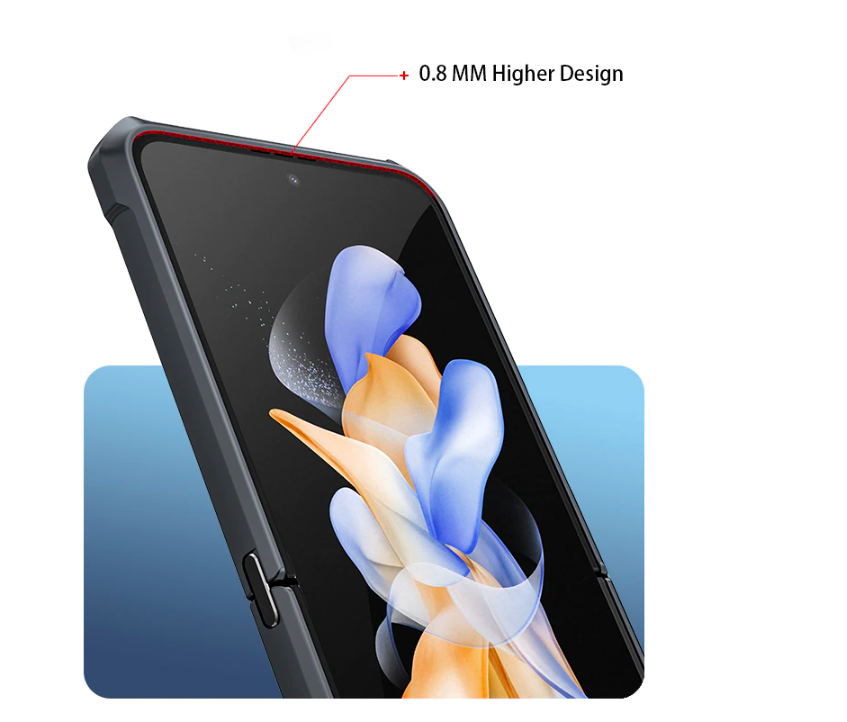 Ốp Lưng Chống Sốc Mặt Lưng Trong Suốt Bảo Vệ Cho Samsung Galaxy Z Flip, Z Flip 4 - Hàng Chính Hãng Xundd