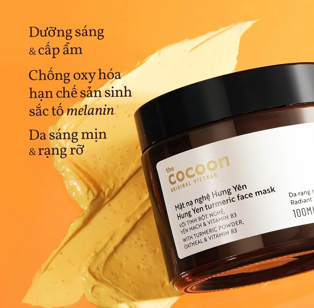 Mặt nạ nghệ Hưng Yên Cocoon giúp da mềm mịn đều màu 30ml - Thanh Mộc Hương Hà Tĩnh