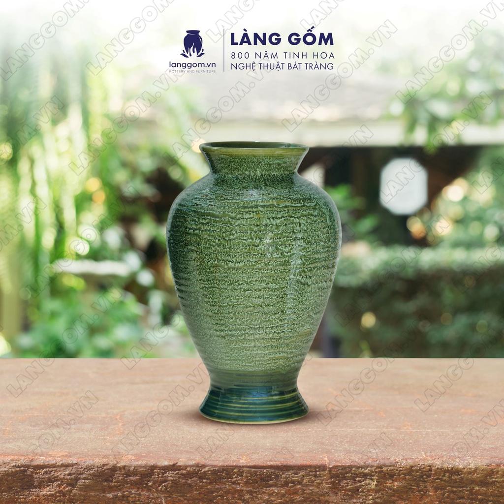 Bình hoa, lọ hoa Gốm sứ Bát Tràng cao cấp Men hỏa biến đùi dế đại dùng làm quà tặng, trang trí - Làng Gốm Bát Tràng