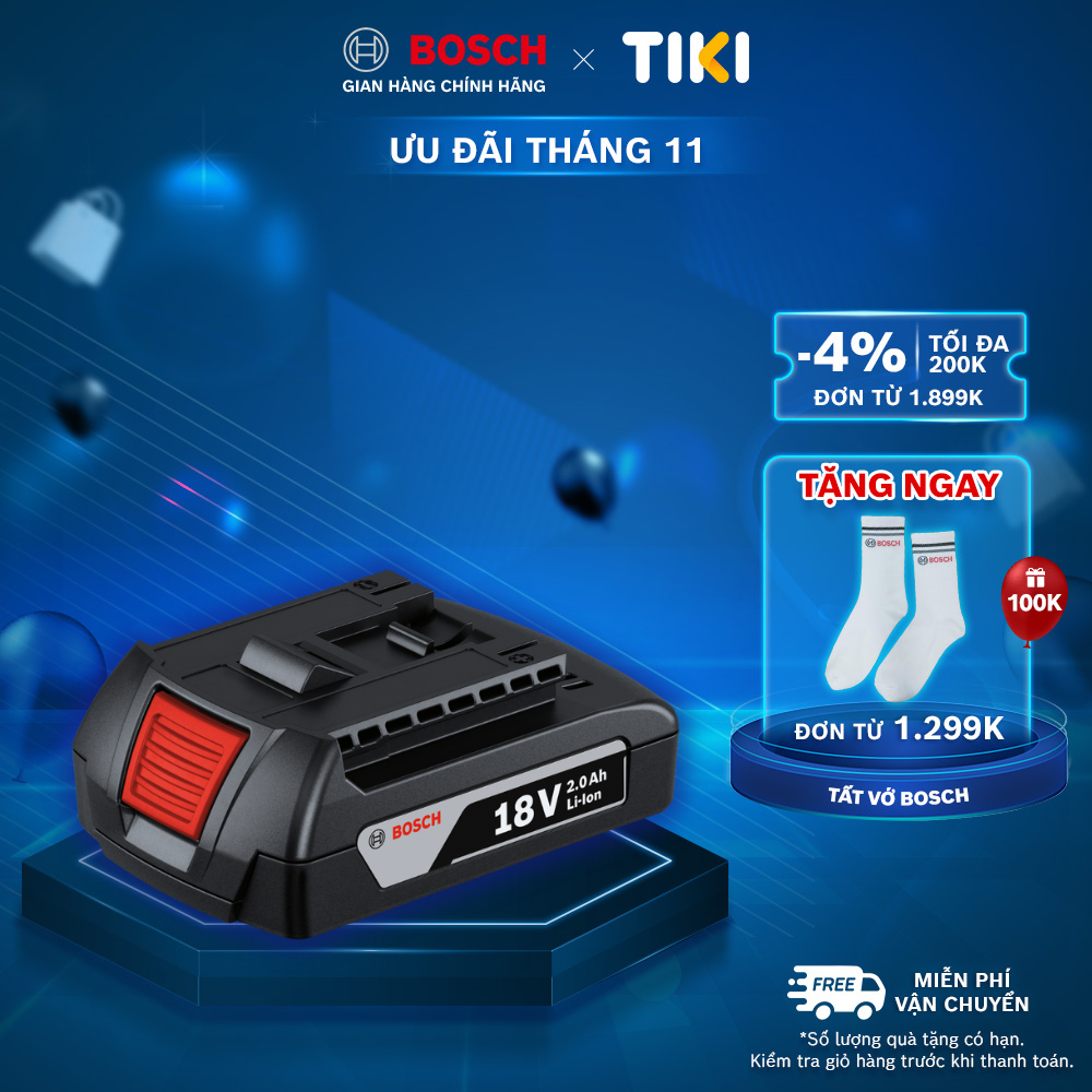 Pin Bosch (18V 2.0Ah LI-ION)