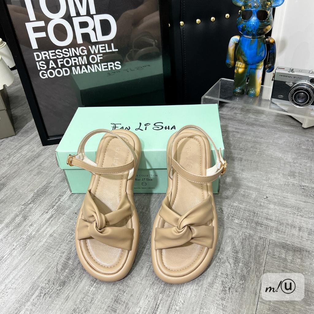 SANDAL quai xoắn đế cao thời trang cao cấp Nữ-CR