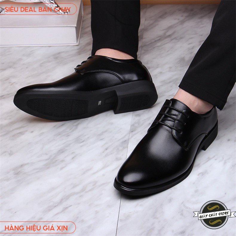 Giày Tây Nam Size từ 39 đến 43 Kiểu Dáng Lịch Lãm Thời Thượng Chất Liệu Da Tổng Hợp Mềm Mại