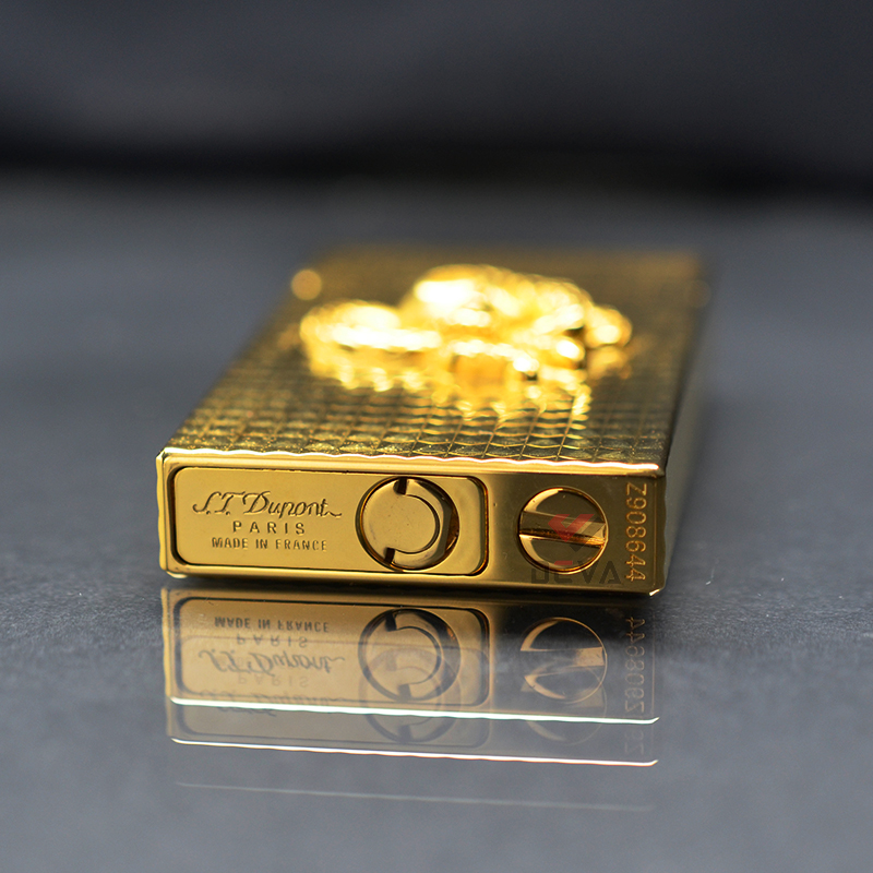 Vỏ Hột Quẹt Bật Lửa Xăng Đá Upon DX01 Họa Tiết Ô Vuông Nổi 3D Đẹp Độc Lạ - Dùng Xăng Bấc Đá Cao Cấp