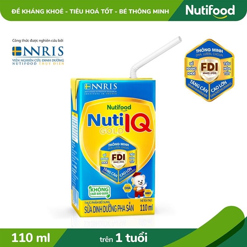 Sữa Pha Sẵn Nuti IQ Gold Hộp 110ml ( Thùng 48 Hộp )