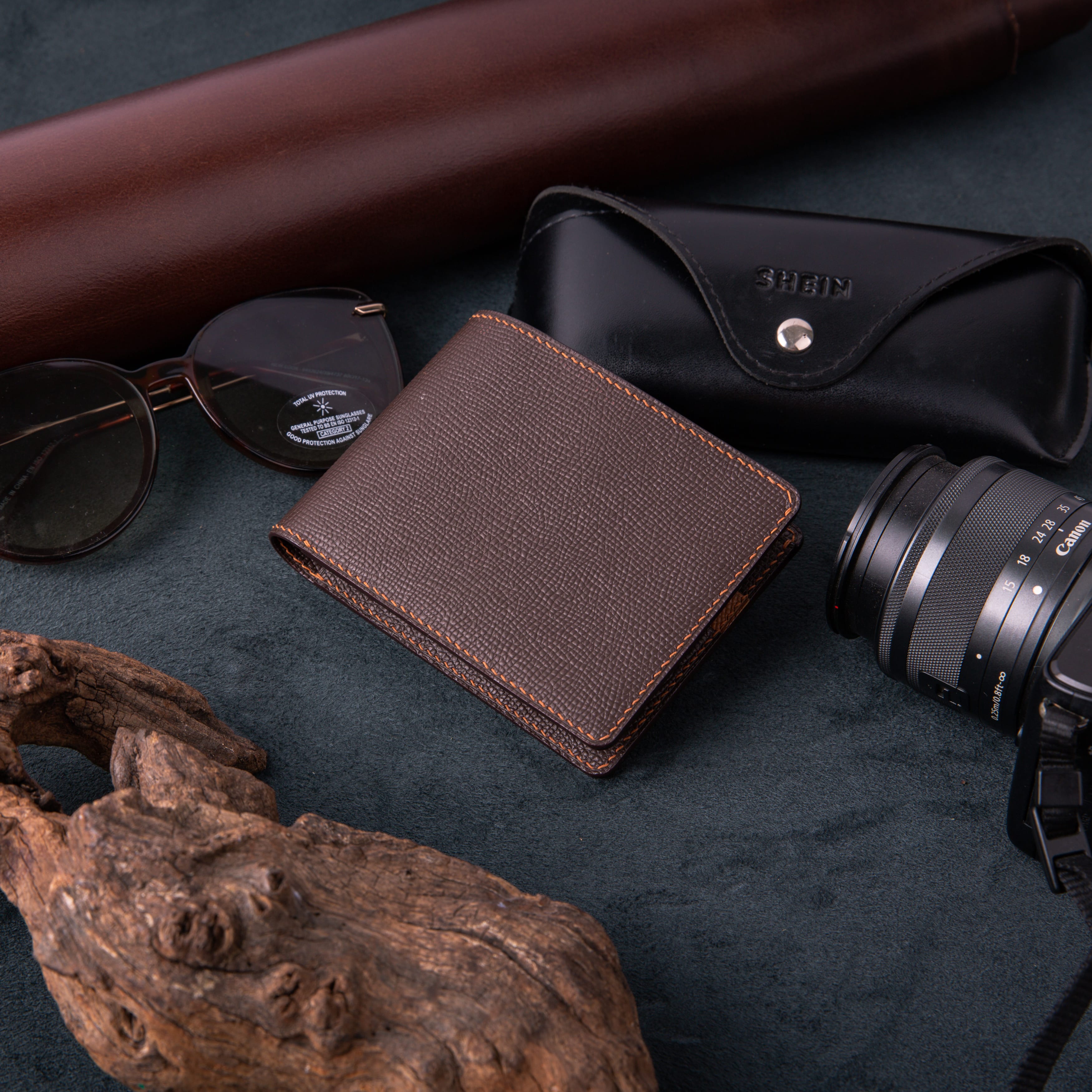 Ví nam ngang nhỏ  - Màu Nâu Chocolate