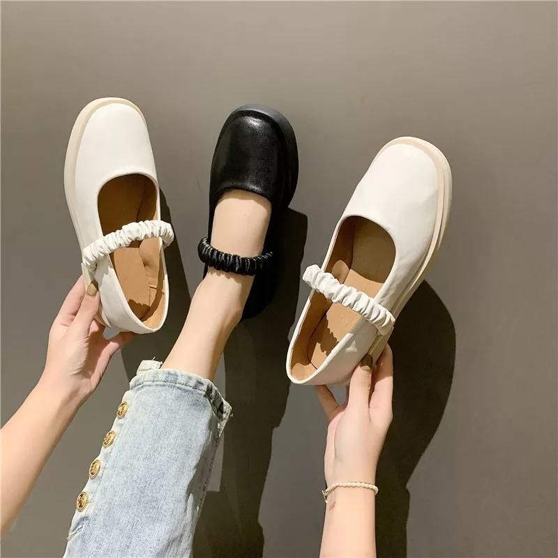 Giày nữ-giày búp bê đế đúc quai ngang chun xinh( marry chun nhún