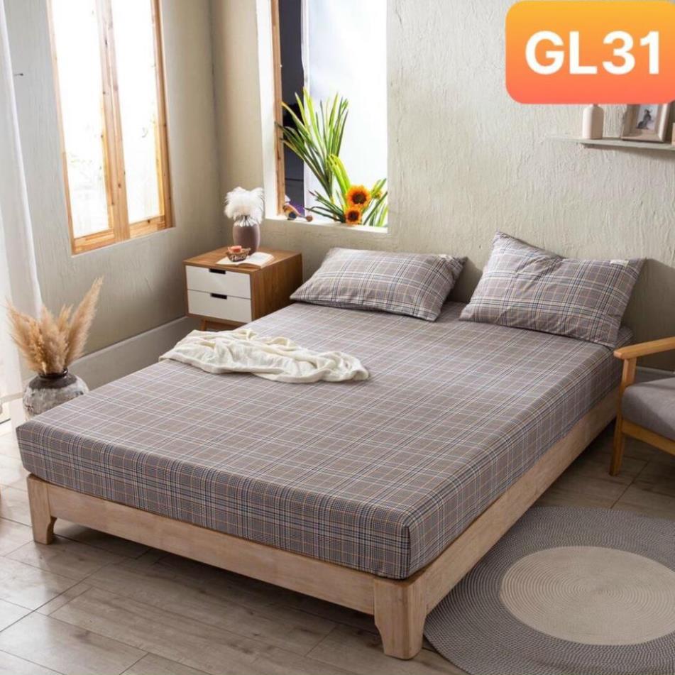 Ga giường và vỏ gối Cotton TC Nhà Nhím Bộ ga giường đủ kích thước trải nệm 1m2, 1m4, 1m6, 1m8, 2m