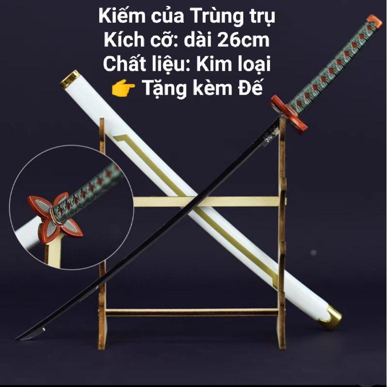 (26cm) Mô hình trưng bày Kiếm Kimetsu No Yaiba Bằng Hợp Kim Không Gỉ - Trùng trụ Shinobu