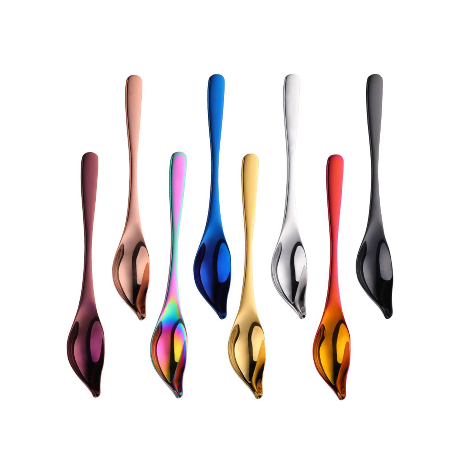 Saucier Spoon Honey Sauce Metal Spoons for Home Restaurant Decorative Plates
