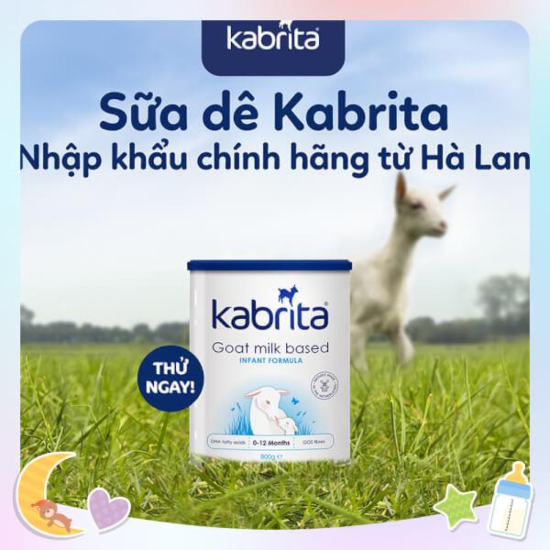 [DATE 2025] Sữa dê Kabrita số 1 cho trẻ - Lon 400g
