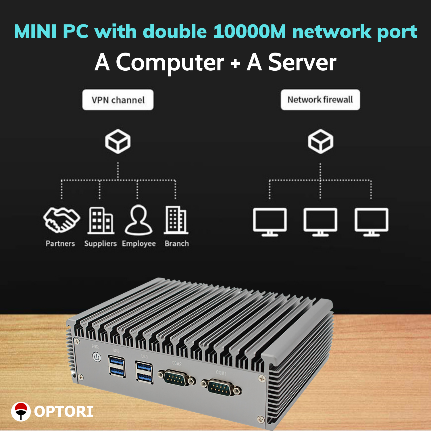 Máy tính công nghiệp – Máy chủ Server công nghiệp – Mini PC Fanless – Intel N5095 ( Hàng chính hãng)