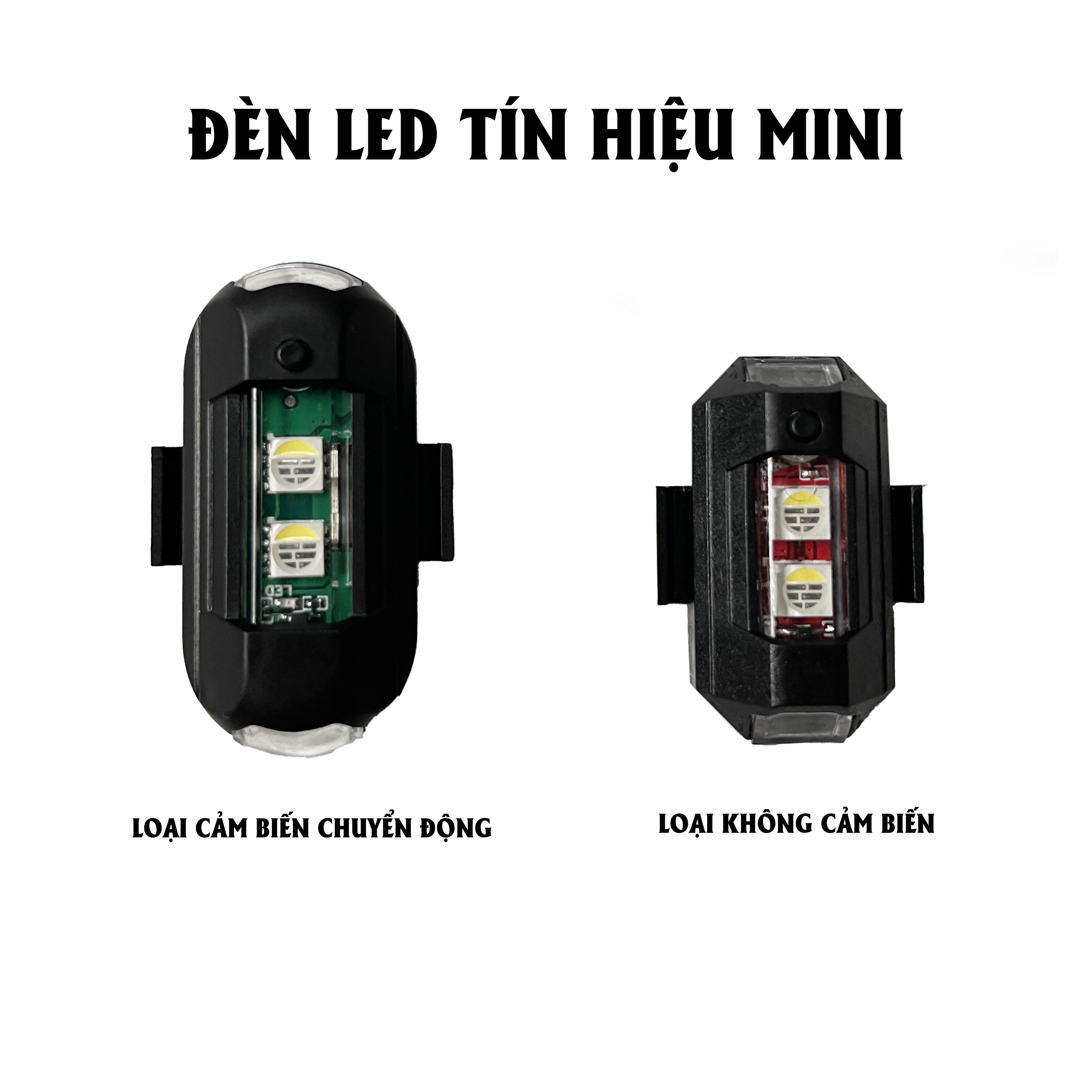 Đèn Nhấp Nháy Cảnh Báo Ban Đêm 7 Màu Sắc Gắn Xe Máy Bay Điều Khiển Từ Xa