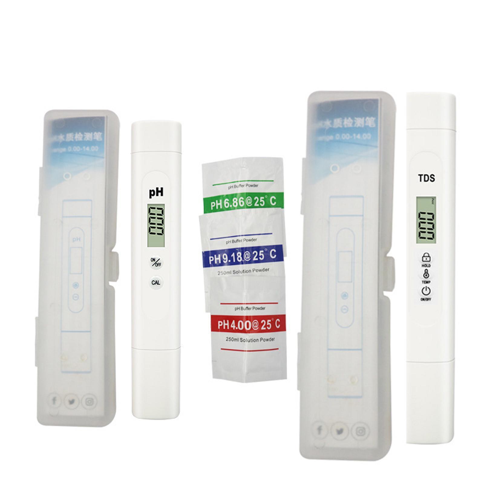 PH and TDS Meter High Accuracy 0~14 PH Measurement Range TDS Temp Tester for Kitchen Hydroponics