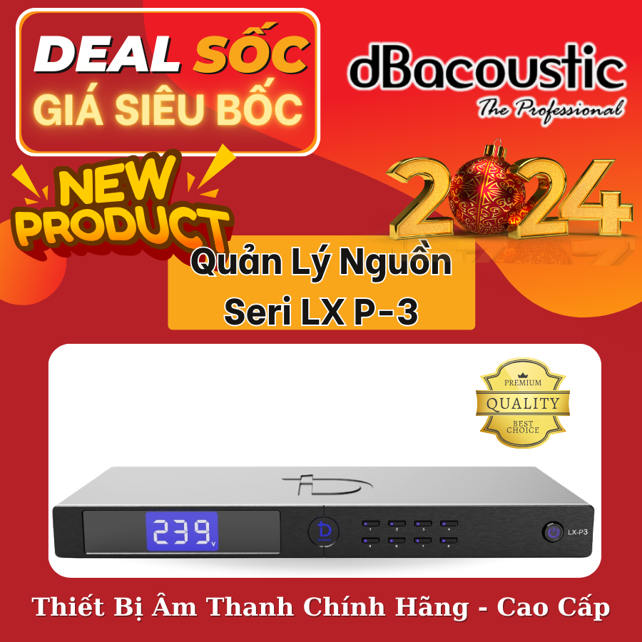 Quản Lý Nguồn Dbacounstic Seri LX P3 - Quản Lý Nguồn Điện Dàn Âm Thanh - Hàng Chính Hãng