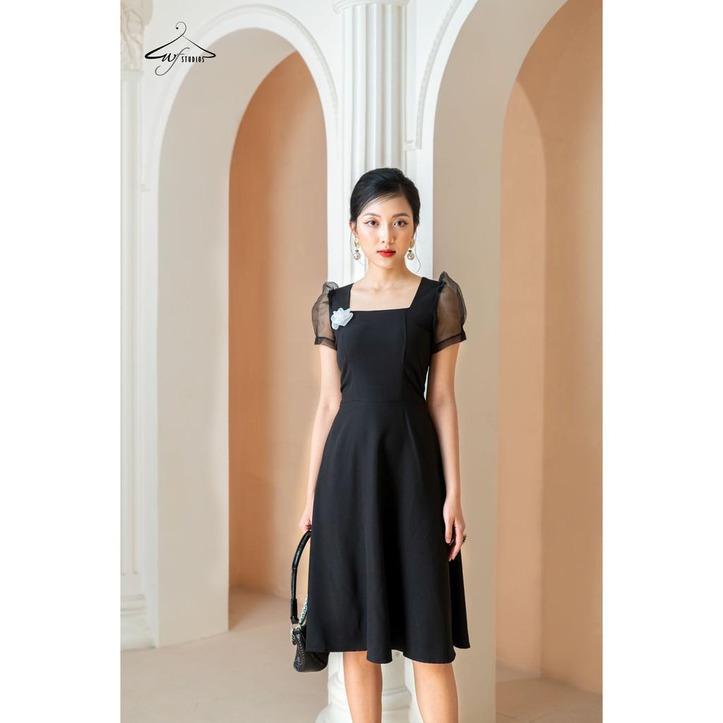 Váy cổ vuông tay bồng-Lexi Dress-V06-wfstudios