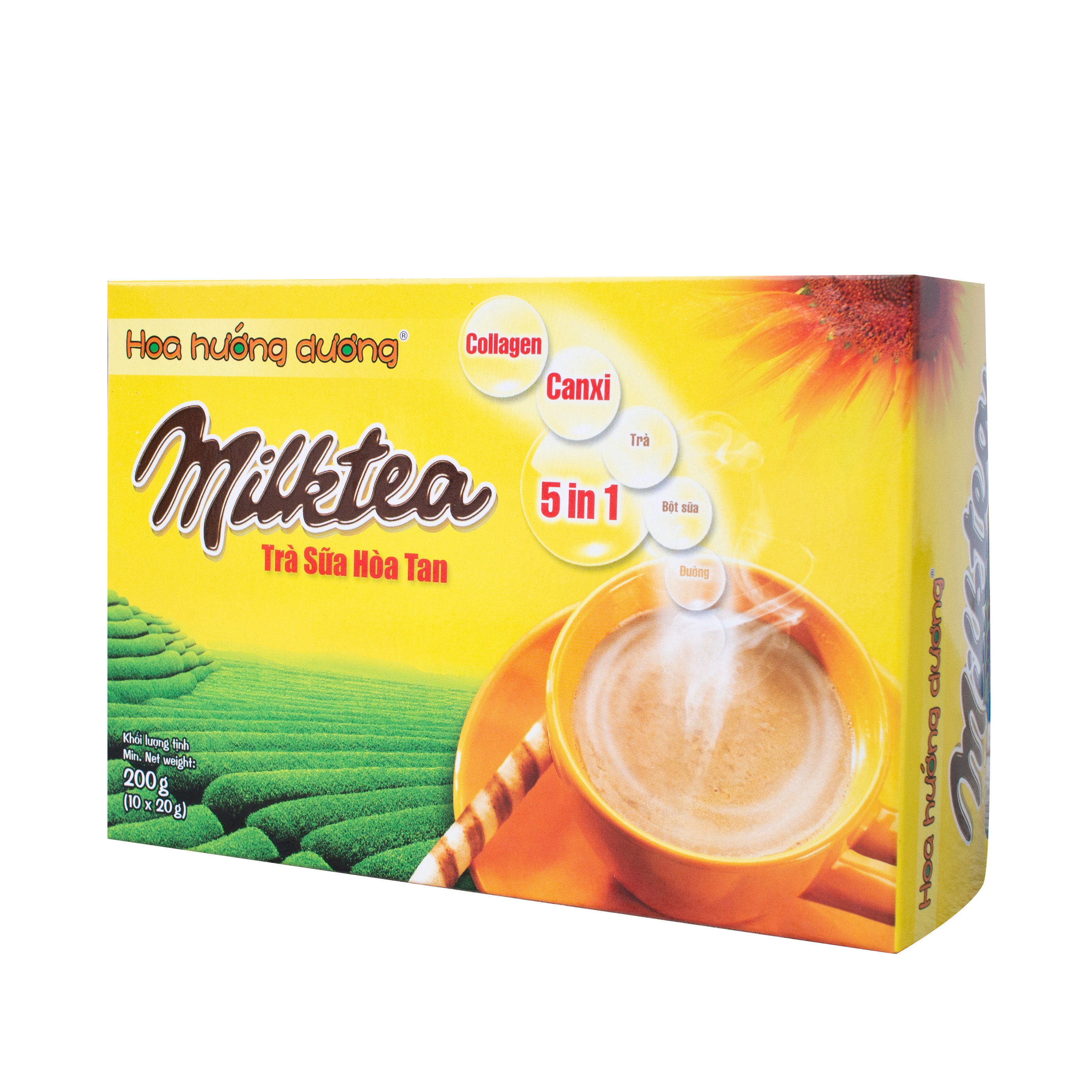 Trà Sữa Hoà Tan Instant Milk Tea Hoa Hướng Dương (10 gói/hộp)