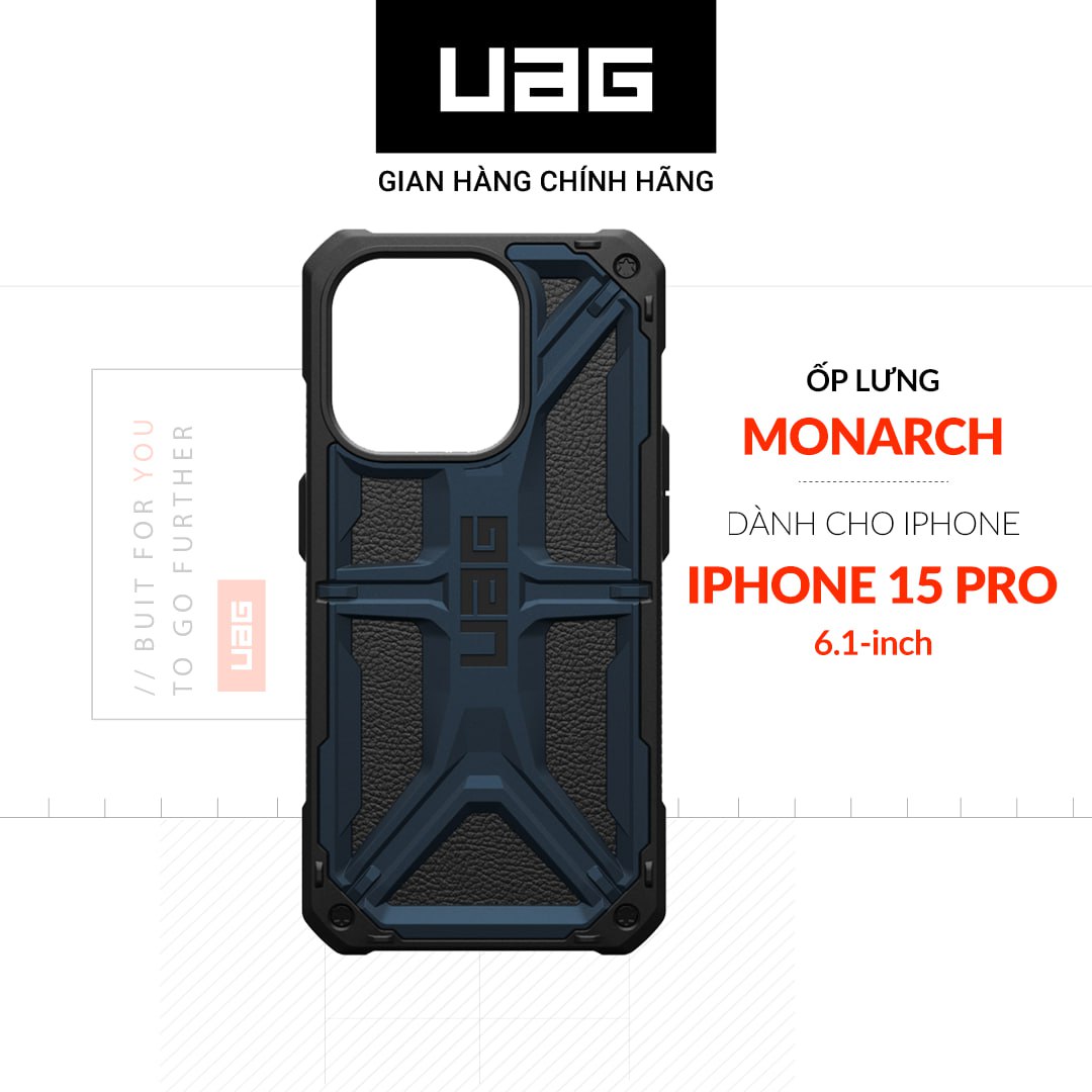 Ốp Lưng Chống Sốc UAG Monarch Cho iPhone 15 Pro Hàng chính hãng