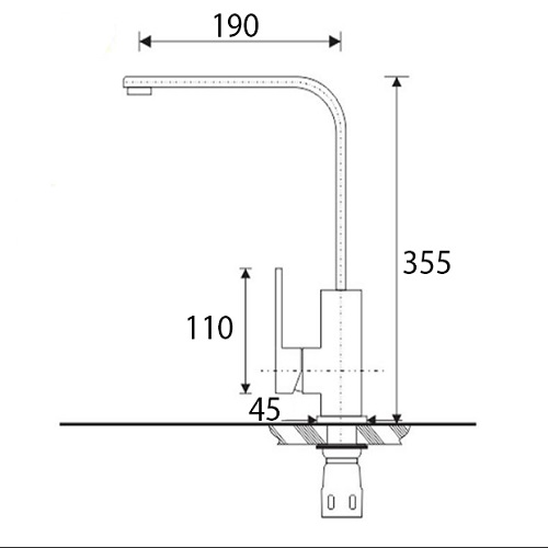 (TẶNG DÂY CẤP NƯỚC) Vòi rửa chén bát nóng lạnh inox sus304 Valenza VD01 - hàng chính hãng